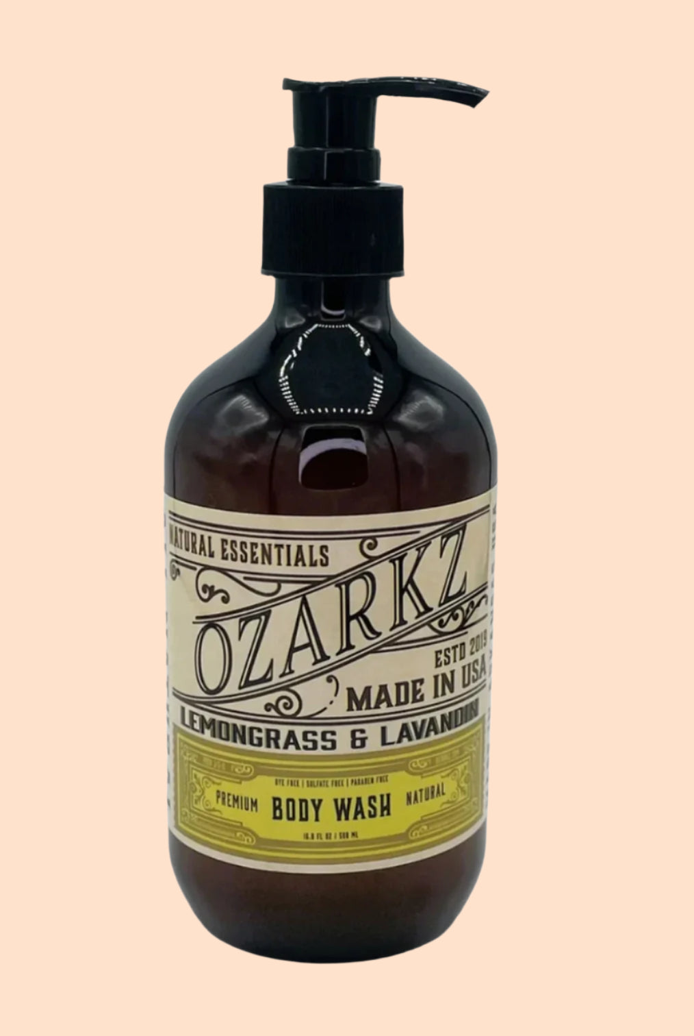 Lemongrass & Lavandin Body Wash by Ozarkz Naturals