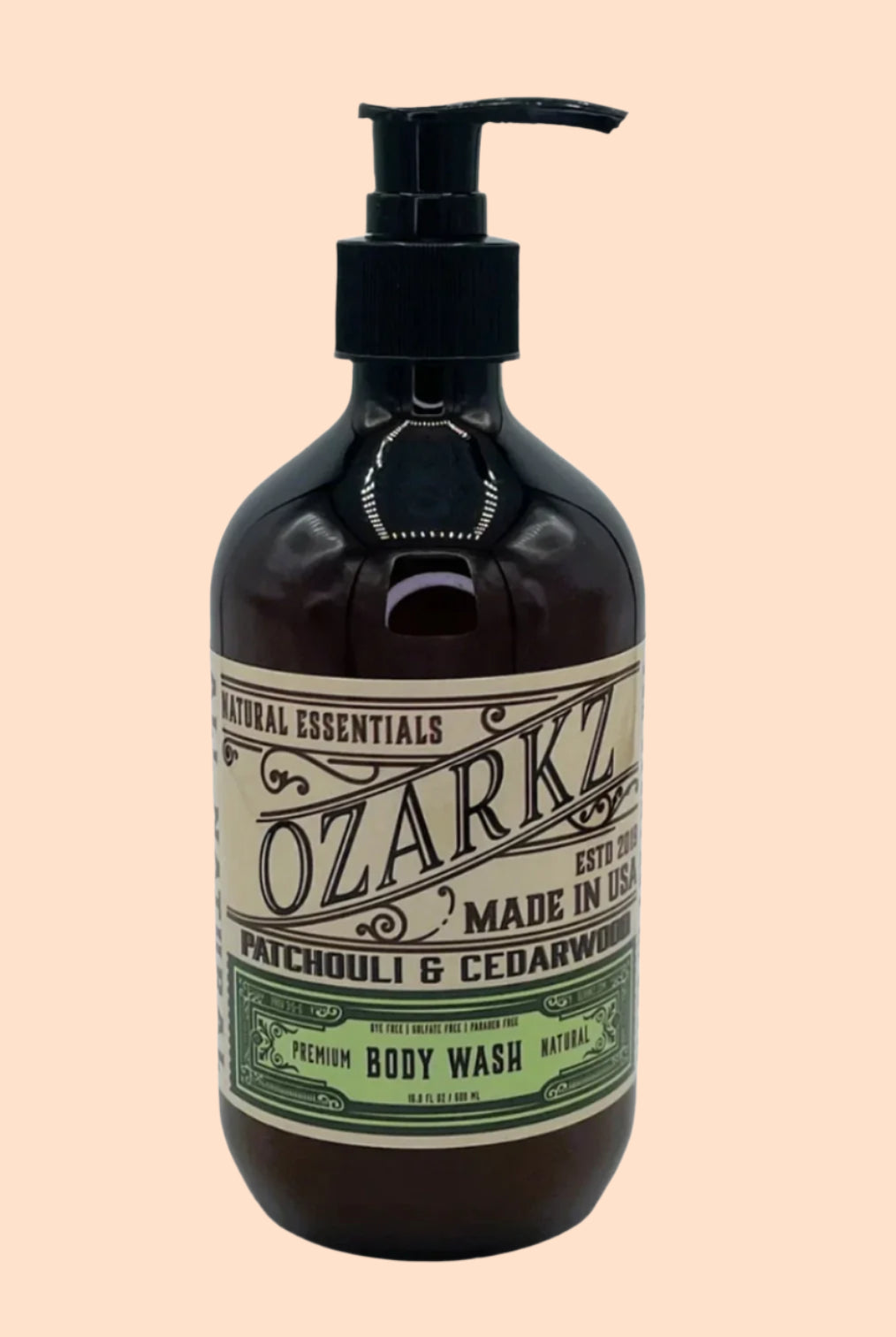 Patchouli and Cedarwood Body Wash - SLS/SLES free