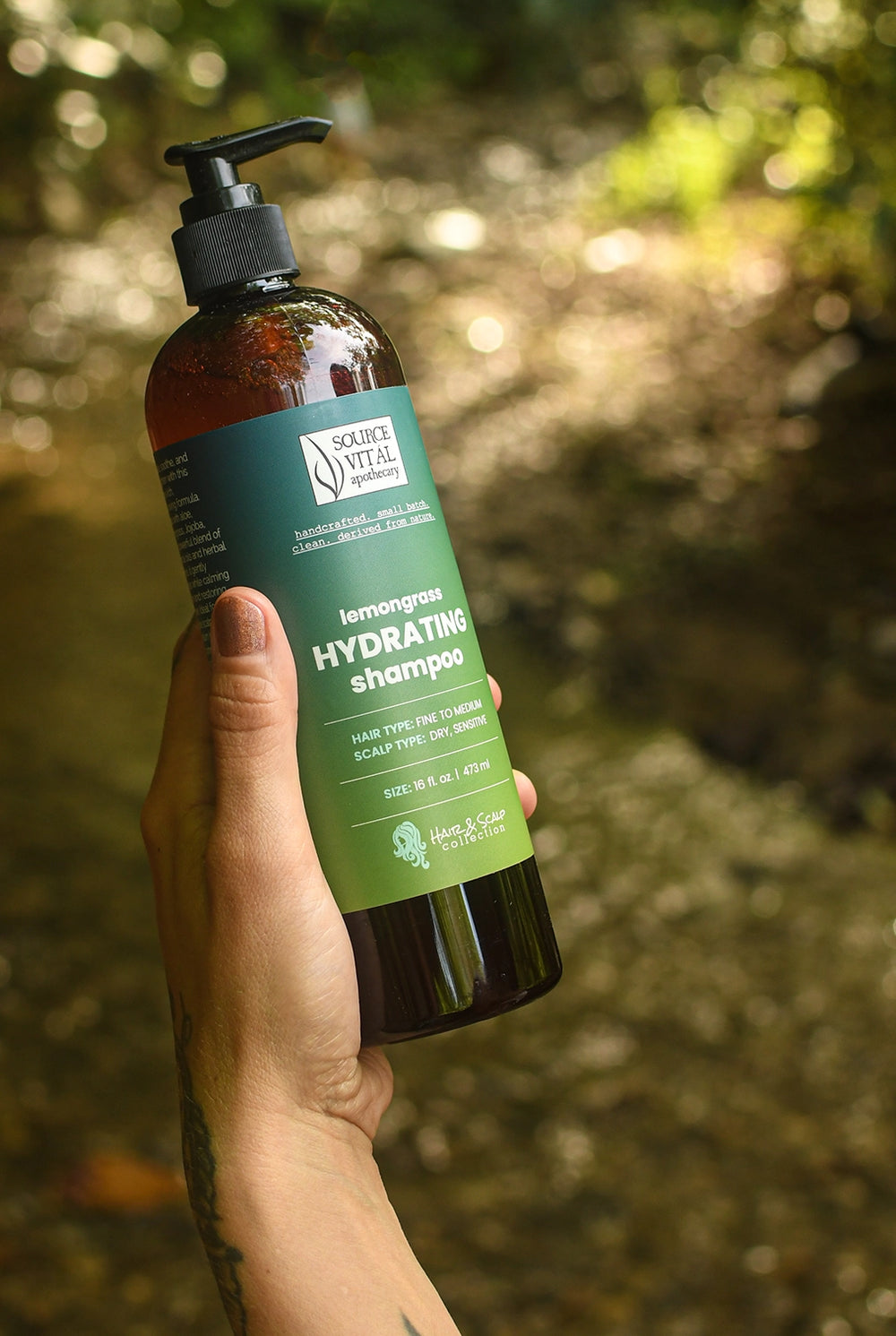 Natural, Clean Shampoo for Dry, Sensitive Scalps