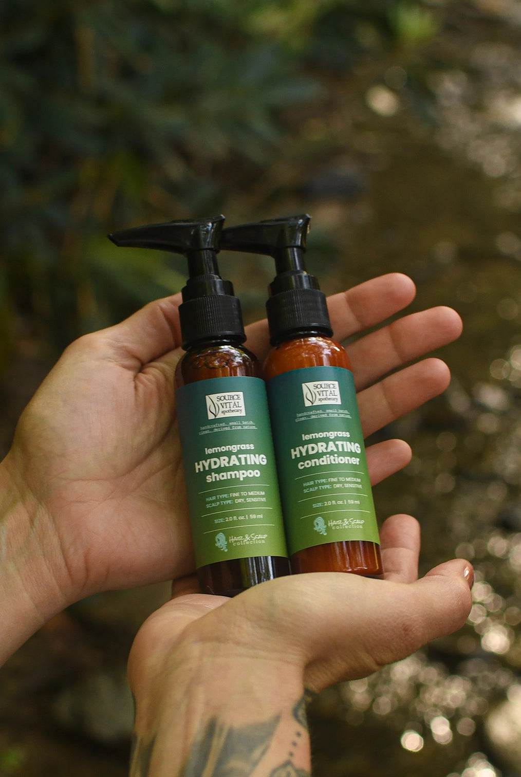 Lemongrass Hydrating Shampoo & Conditioner Travel Size