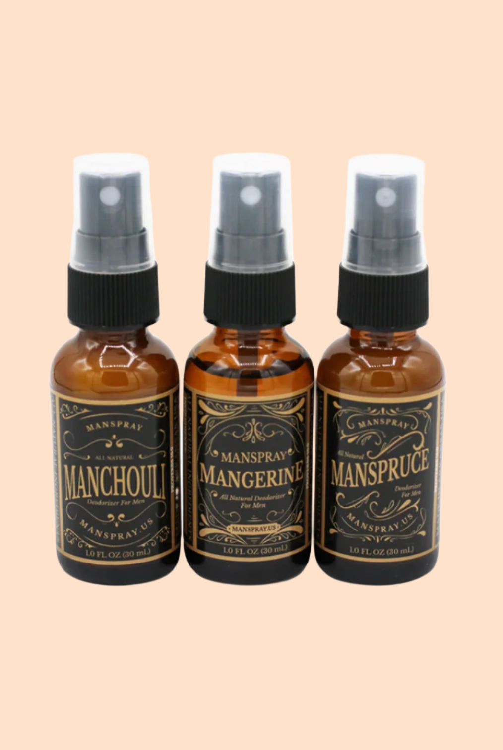 Manspray Natural Deodorant Sampler Kit