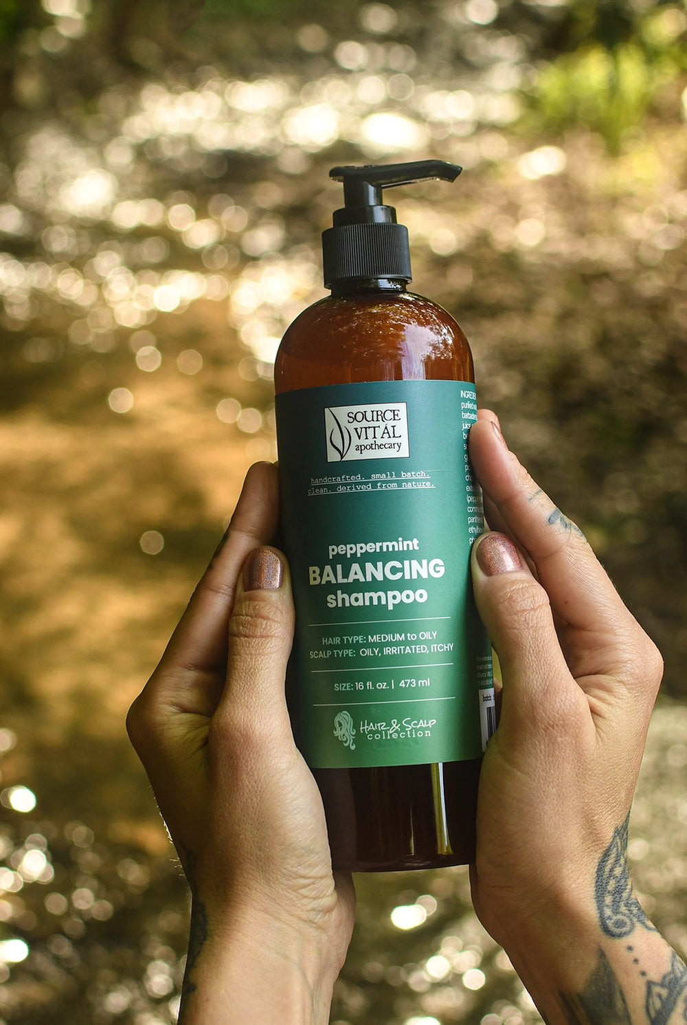 Natural, Clean Shampoo for Oily, Irritated Scalps and Medium to Oily Hair