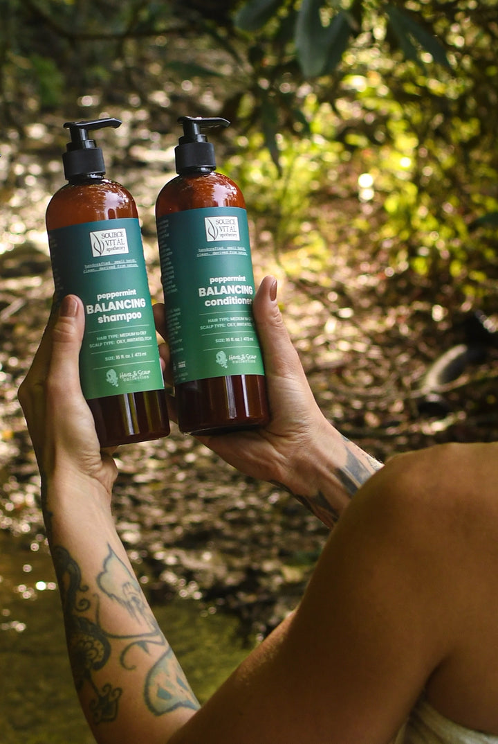 Peppermint Balancing Shampoo and Conditioner