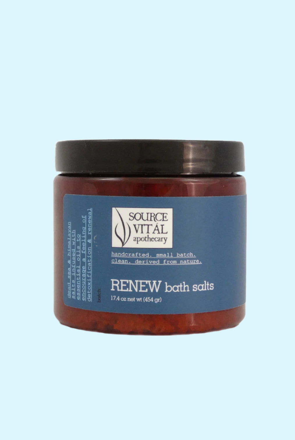 Natural and Pure Renew Bath Salts for Detoxification & Weight Control Programs