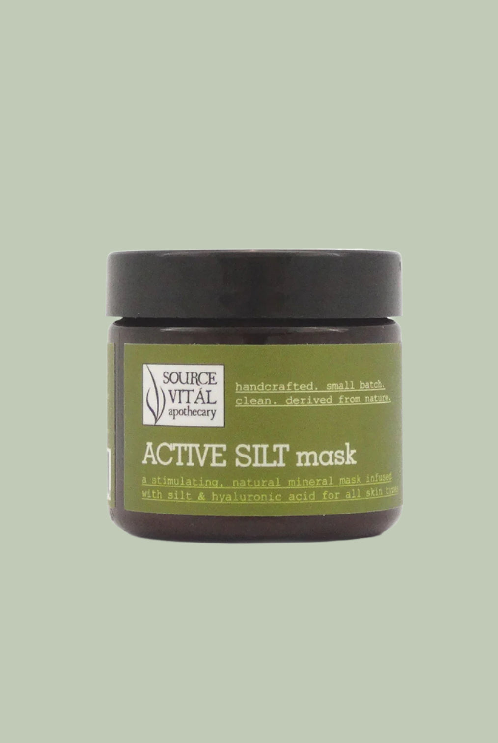 Active Silt Mask, a Natural, Nourishing Mask with Silt, Hyaluronic Acid, Sea Buckthorn, Prickly Pear, and Essential Oils