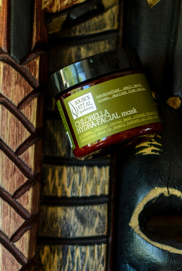 Chlorella Hydra-Facial Mask - Natural, Unscented, Moisture Infusing Mask for All Skin Types