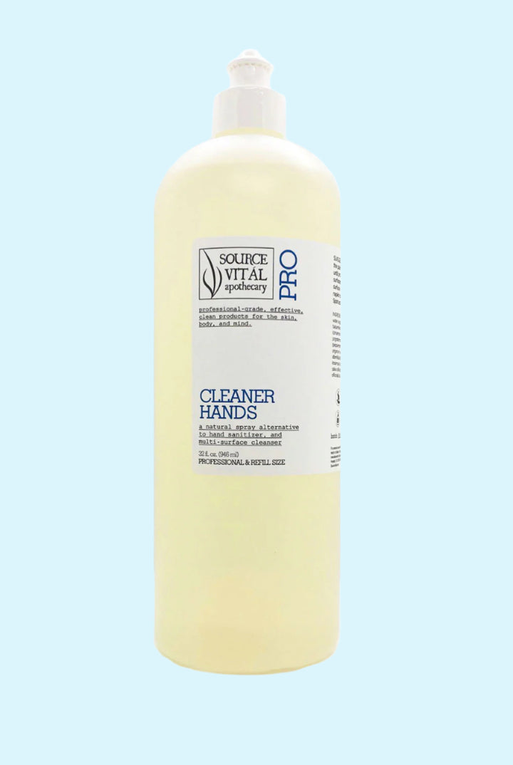 Cleaner Hands Spray Refill Bottle 32oz Quart
