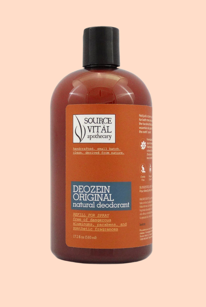 Natural, "Woodsy" Scented Deodorant Spray Refill, free of Dangerous Aluminums