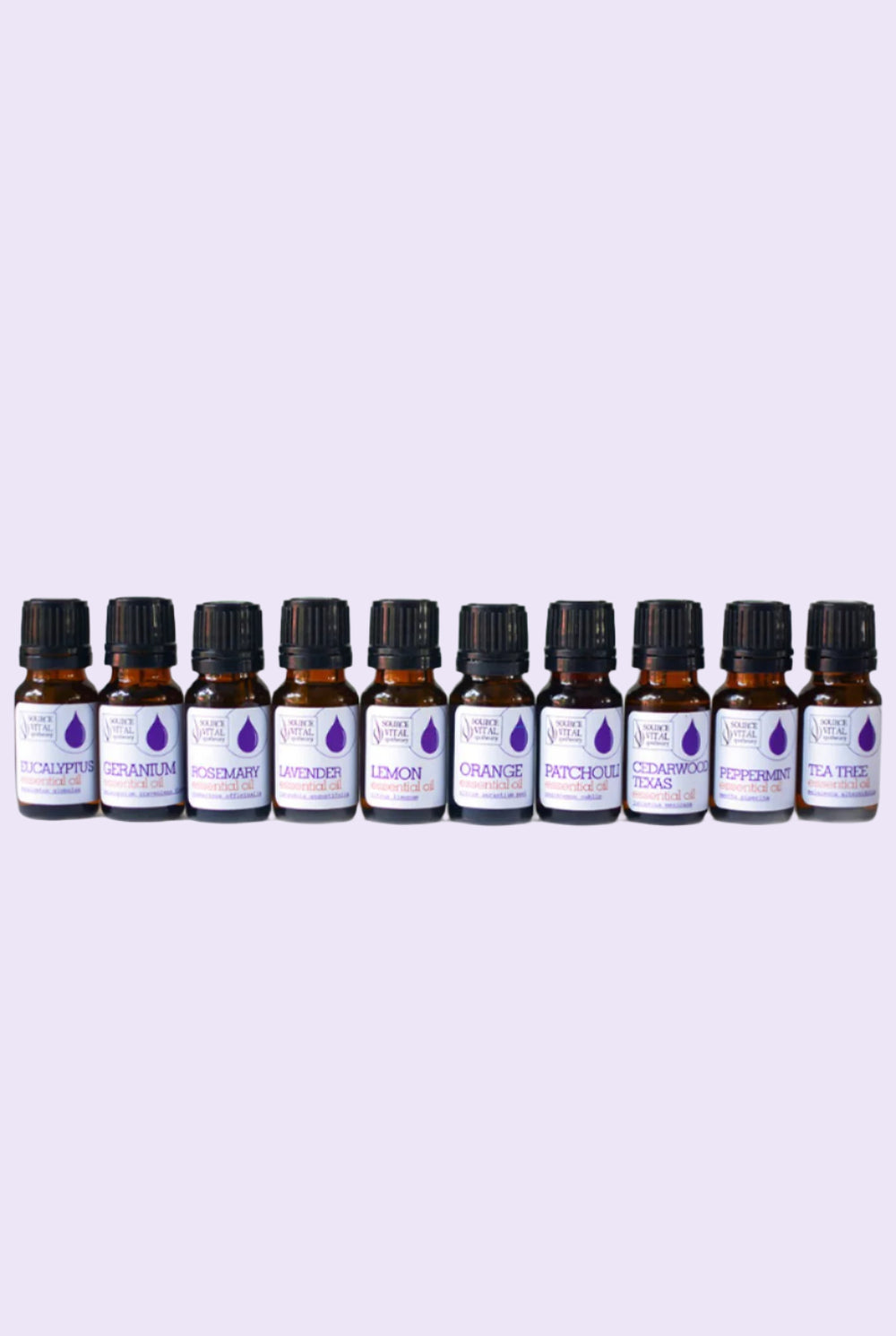 100% Pure Essential Oil Starter 10 Piece Kit