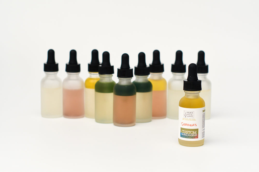 Source Vital Apothecary Custom Facial Cocktail Lineup 