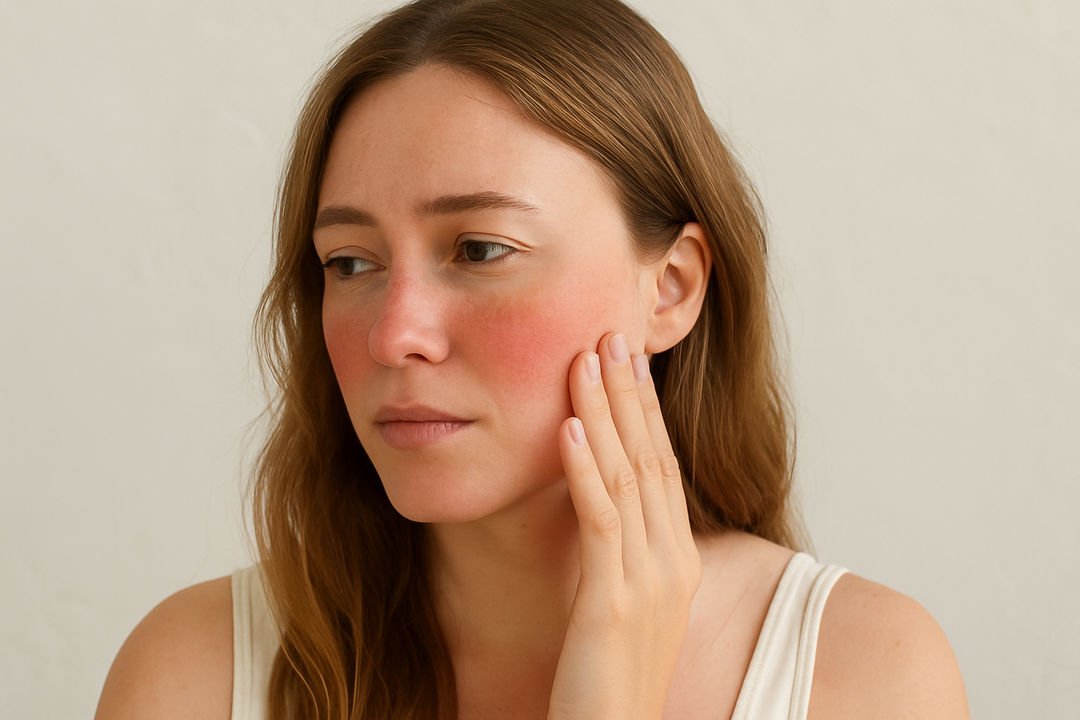Woman with Sensitive Skin