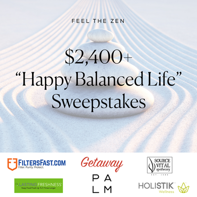 Win $2,400+ in Prizes by Entering the Happy Balanced Life Sweepstakes