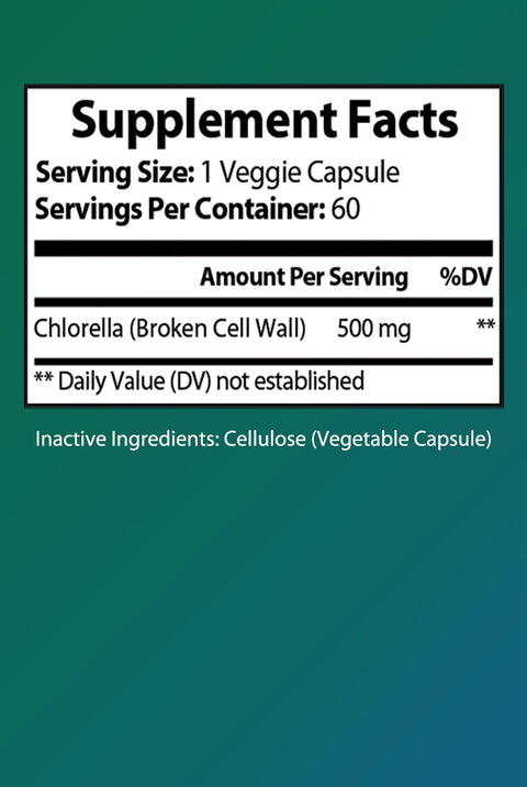 Chlorella Nutrio Supplement Facts