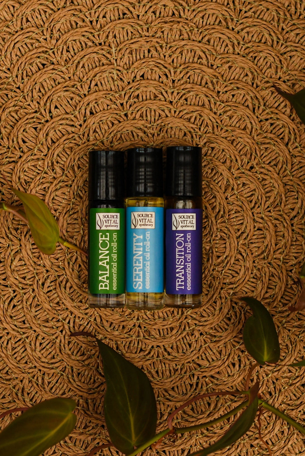 Essential Oil Roll-on Trio for Balance, Serenity and Transitioning
