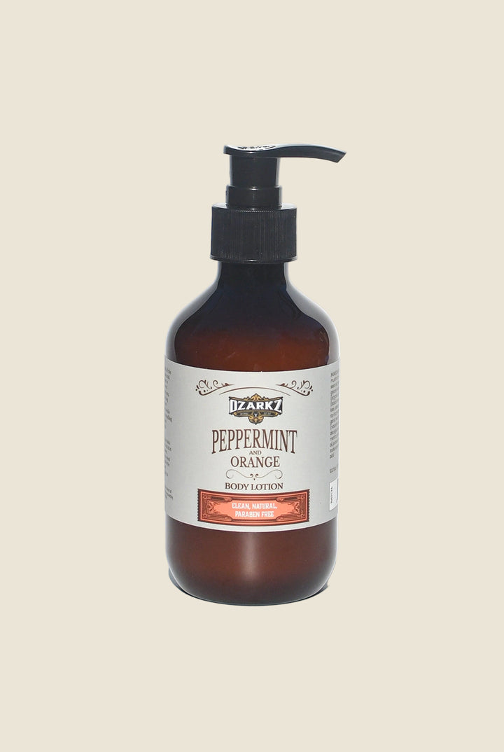 Clean, Non-Toxic, Parabem Free Body Lotion with Peppermint and Orange