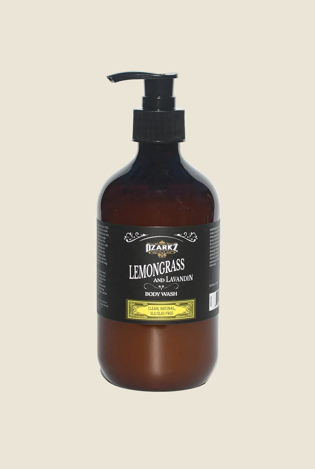 Lemongrass & Lavandin Body Wash by Ozarkz Naturals