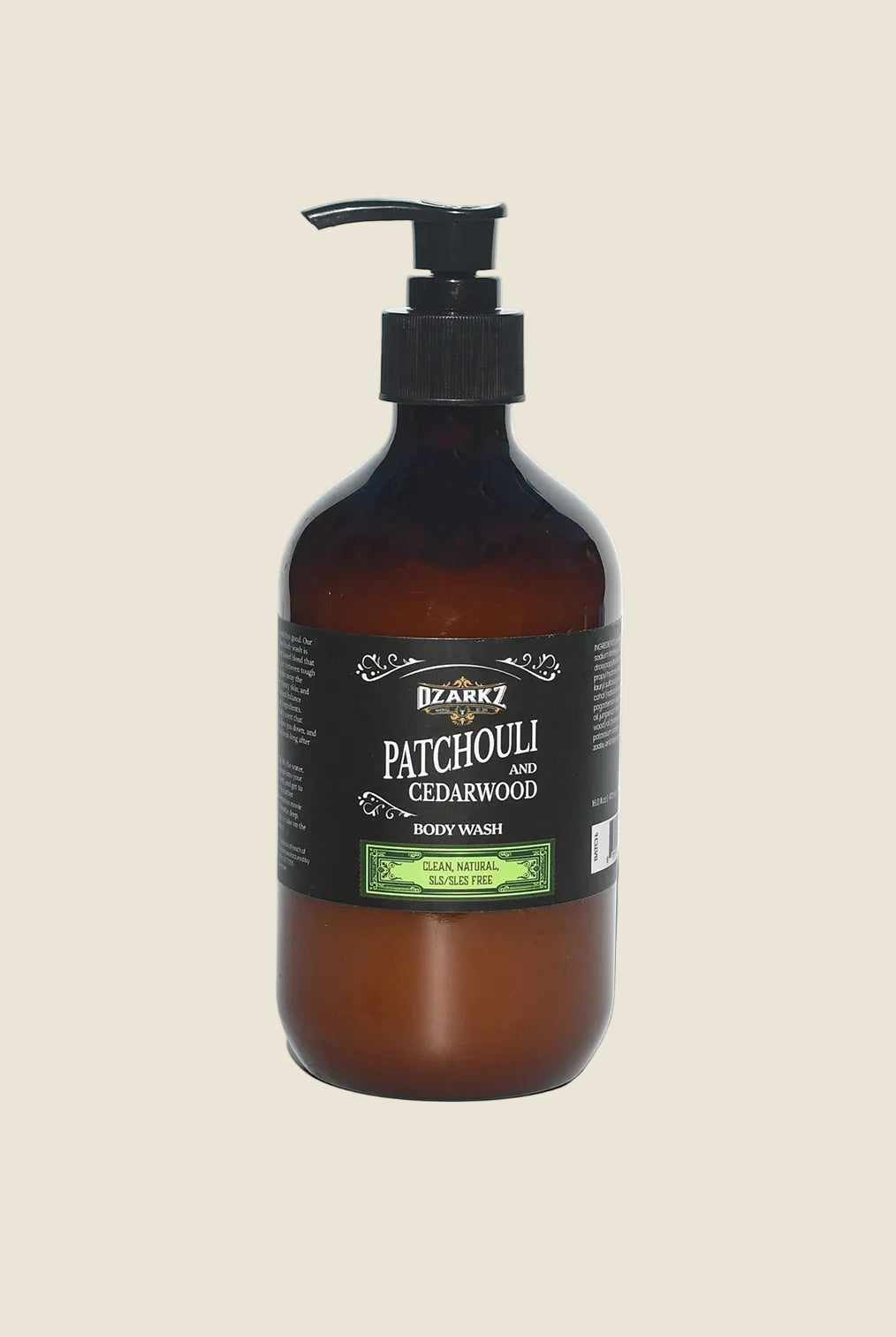 Patchouli and Cedarwood Body Wash - SLS/SLES free