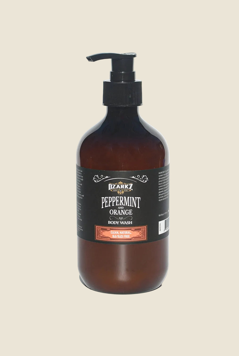 Peppermint & Orange Body Wash by Ozarkz Naturals
