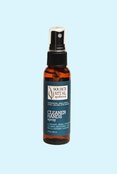 Cleaner Hands Natural Hand Sanitizer-Alternative and Surface Cleaner