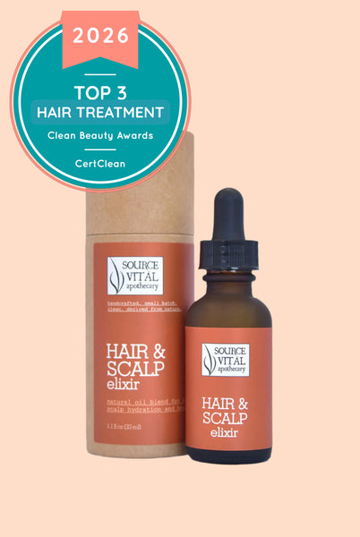 Hair & Scalp Elixir, Natural Botanical & Essential Oil Blend