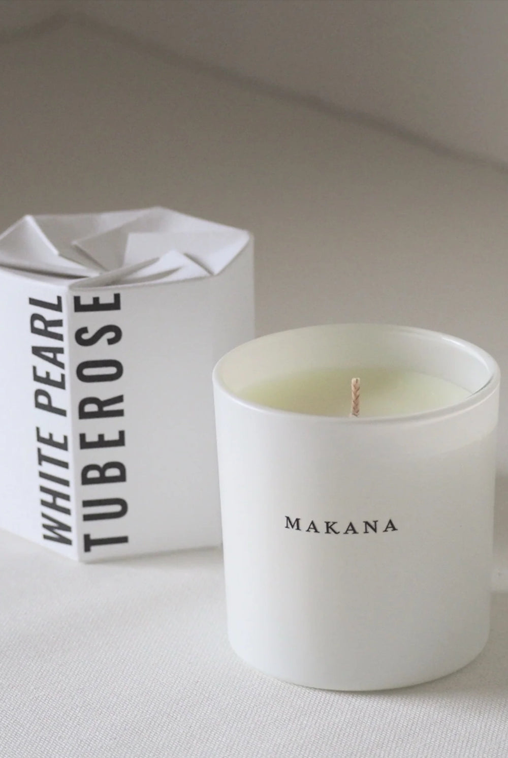 Makana White Pearl Tuberose Candle 6.5oz