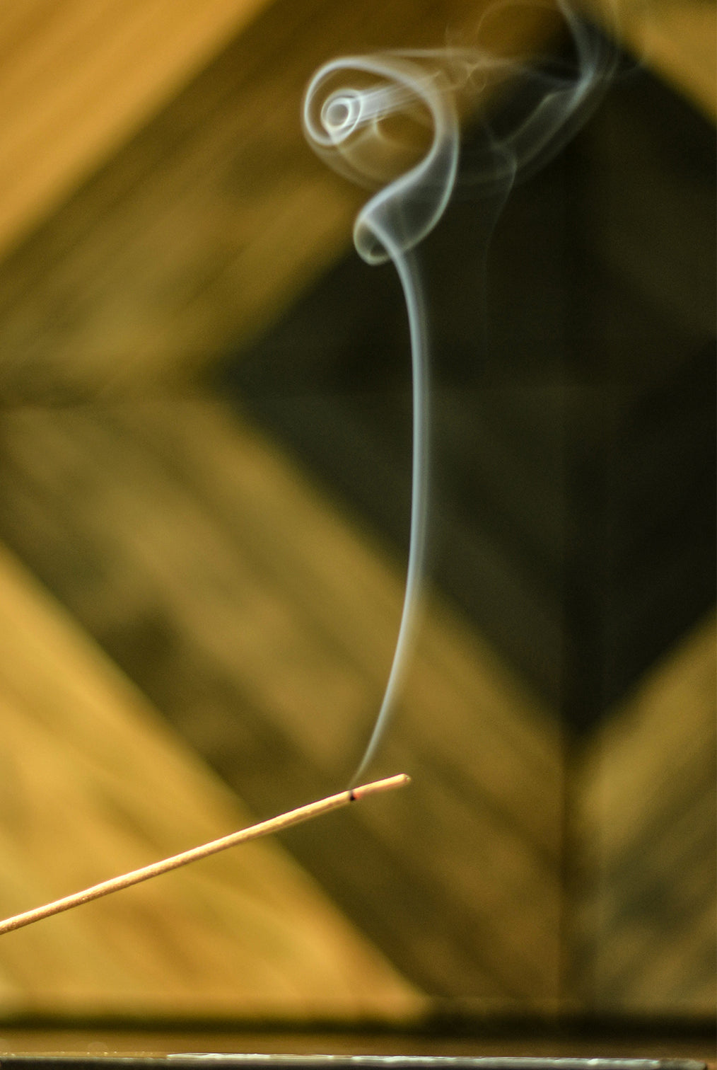 Lit Palo Santo Incense 