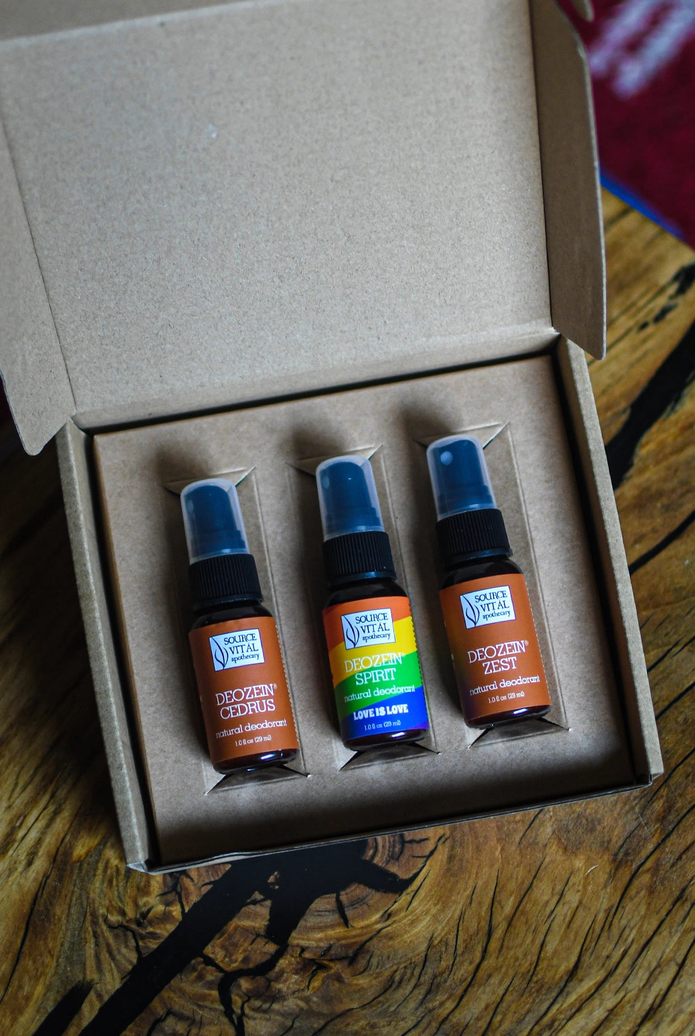 Deozein Natural Deodorant Sampler - 3 travel Size deodorants