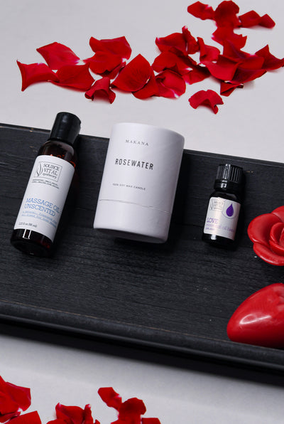 Romantic Valentine's Gift Set with all-natural, cruelty free and vegan products