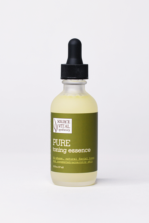 Pure Toning Essence, a Concentrated Natural Facial Toner for oily, acne-prone and congested skin