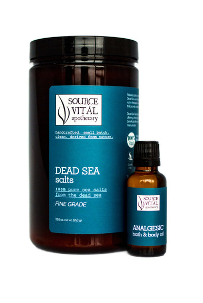 Bath Salts + Bath & Body Oil Duo for Sore Muscles and Joints