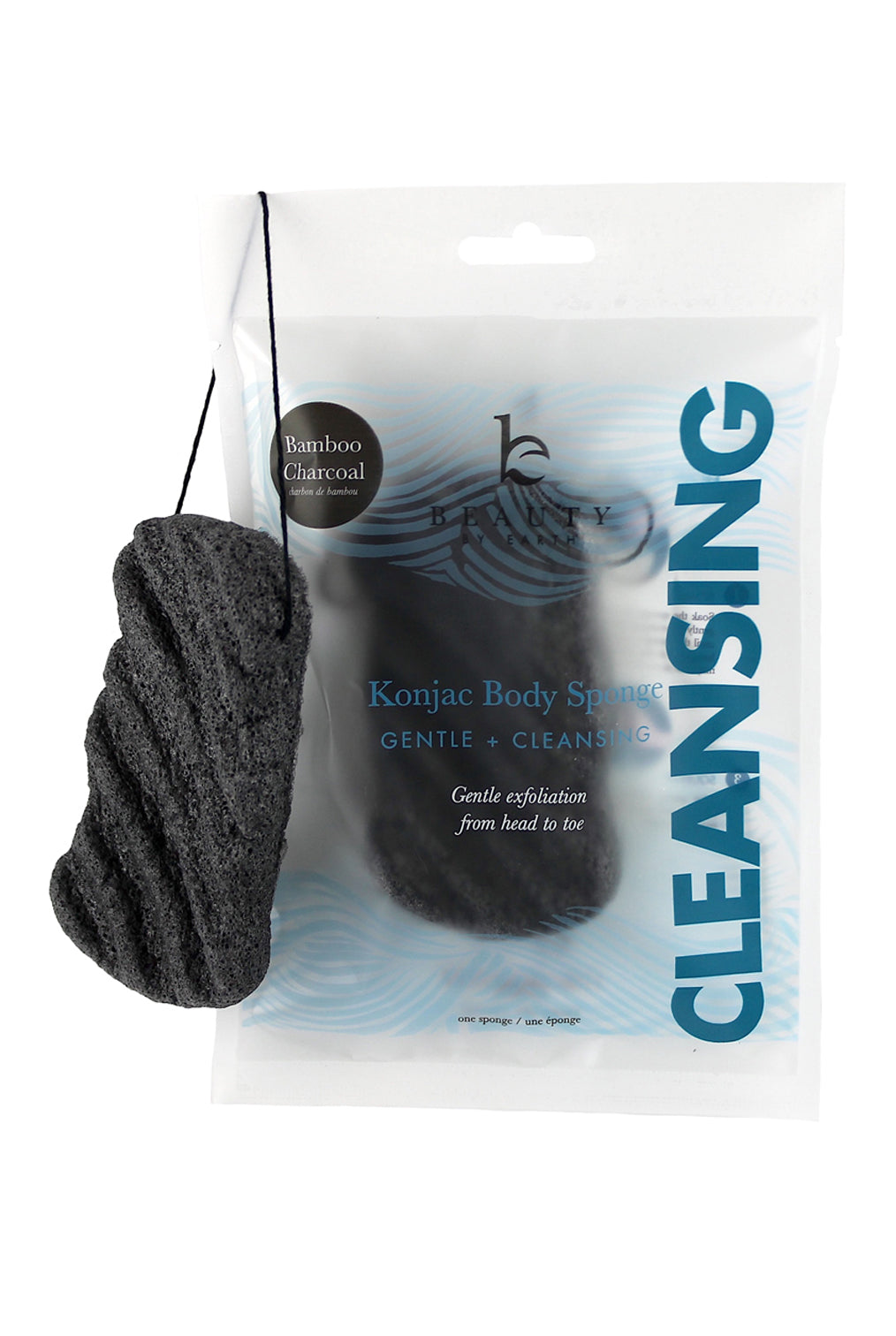 Konjac Charcoal Body Sponge by Beauty by Earth