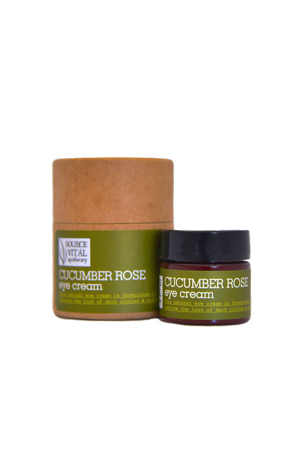 Cucumber Rose Eye Cream for Puffiness, Dark Circles, Tired/Mature Skin