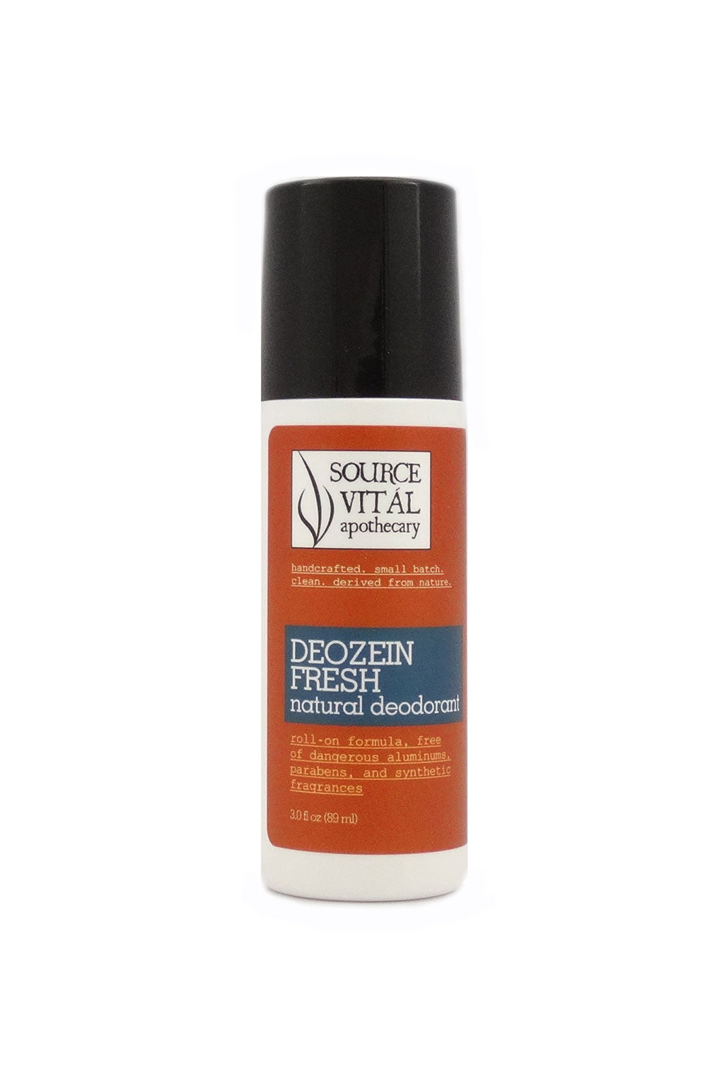 Natural, Floral Scented Deodorant Roll-on, free of Dangerous Aluminums