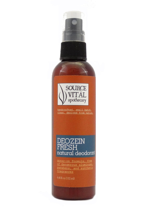 Deozein Natural Deodorant - Fresh Spray Formula - Dangerous Aluminum Free