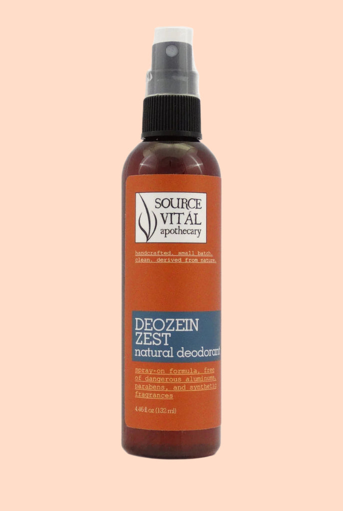 Deozein® Zest Natural Deodorant, Safe & Free of Dangerous