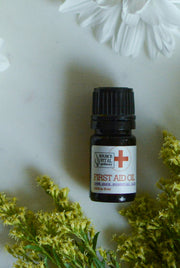First Aid Oil, Essential Oil Blend Natural Remedy - Naturally Soothe Burns, Bruises, Cuts, Scrapes, and Insect Bites