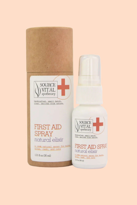 Travel Size First Aid Spray, Natural for Bites, Bruises, Cuts and More