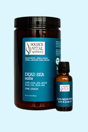 Bath Salts + Bath & Body Oil Duo for Fluid Reduction and Bloating