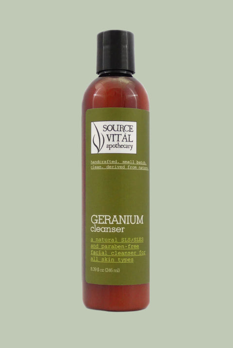 Natural Geranium Facial Cleanser for Normal Skin Types