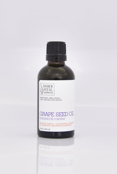 100% Natural, Certified Organic, Unrefined, Virgin, Grape Seed Botanical Oil by Source Vitál Apothecary