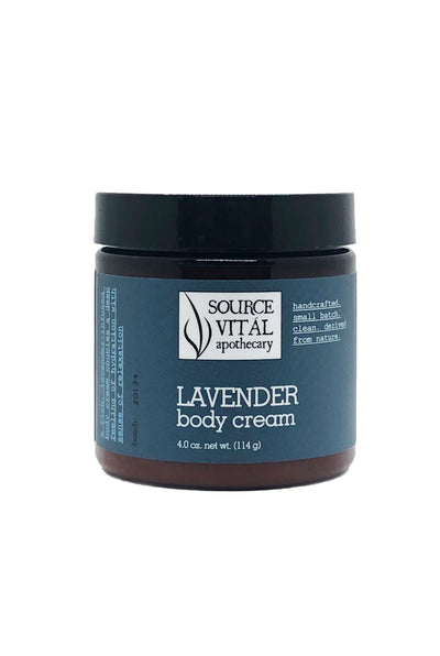 All Natural, Ultra Hydrating Lavender Body Cream to relax and nourish the skin