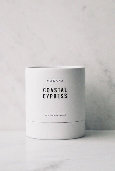 Coastal Cypress 100% Soy Wax Candle by Makana
