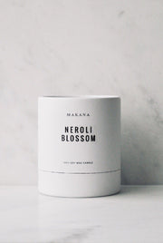 Neroli Blossom scented 100% soy wax candle. by Makana