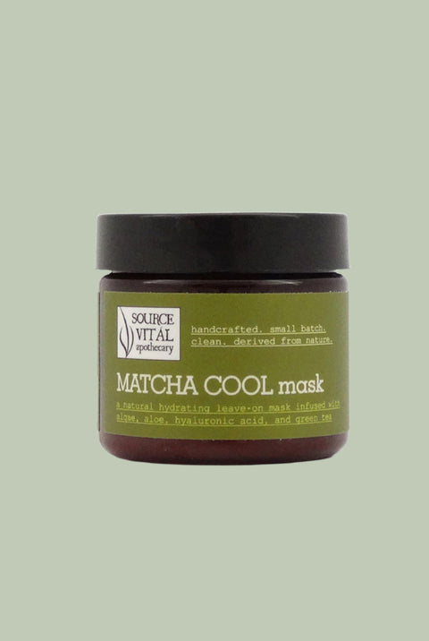 Matcha Cool Mask, A Natural Facial Mask to Soothe and Hydrate Skin