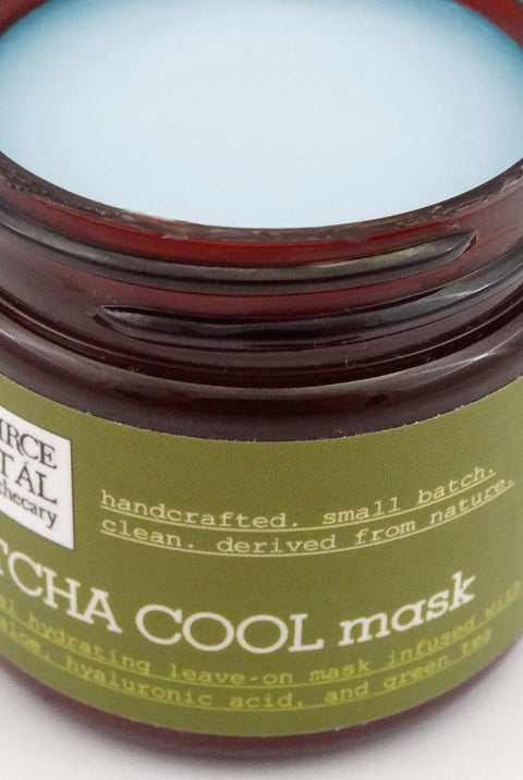 Natural, Clean Facial Mask to Soothe and Hydrate Skin, infused with Laminaria, Matcha Green Tea, and Hyaluronic Acid