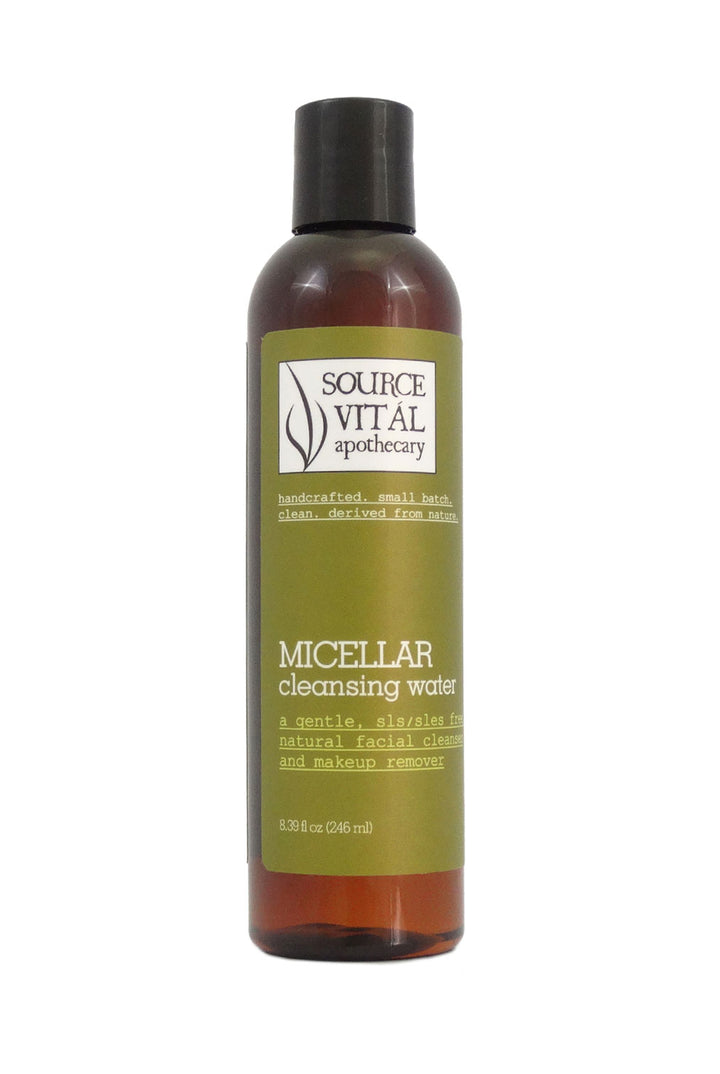 Natural Micellar Cleansing Water - a Gentle Face Wash and Makeup Remover