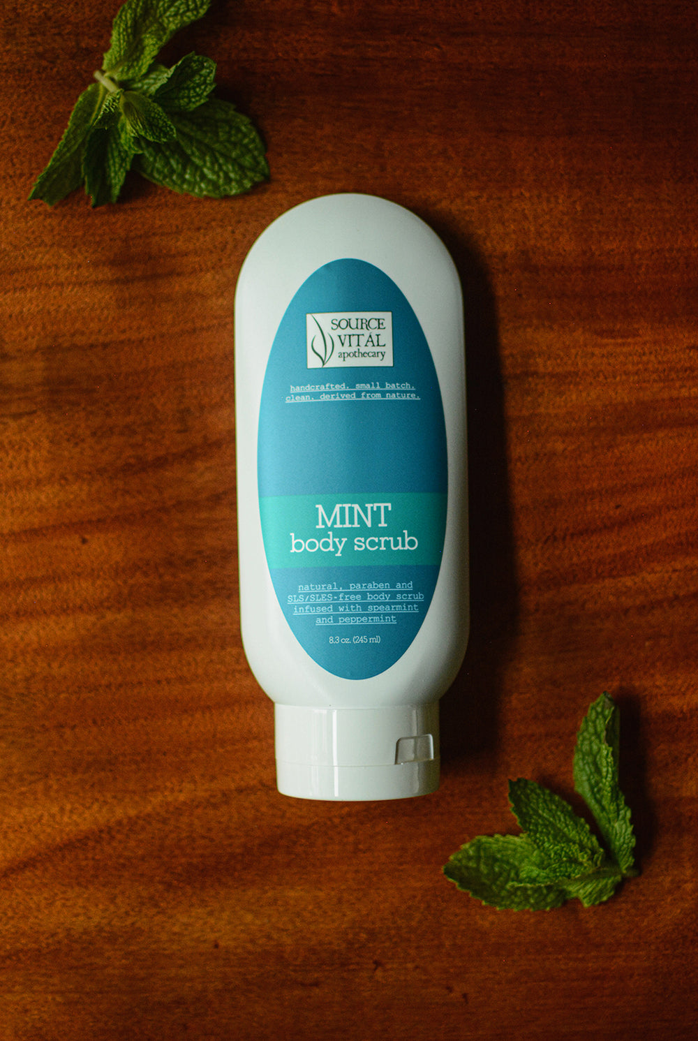 Natural, Peppermint and Spearmint Infused Body Scrub - Mint Body Scrub