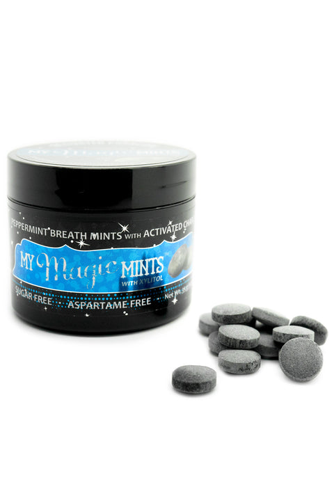 Activated Charcoal, Natural Breath Mints from My Magic Mud