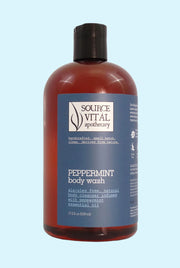 Peppermint Natural Body Wash, SLS/SLES Free