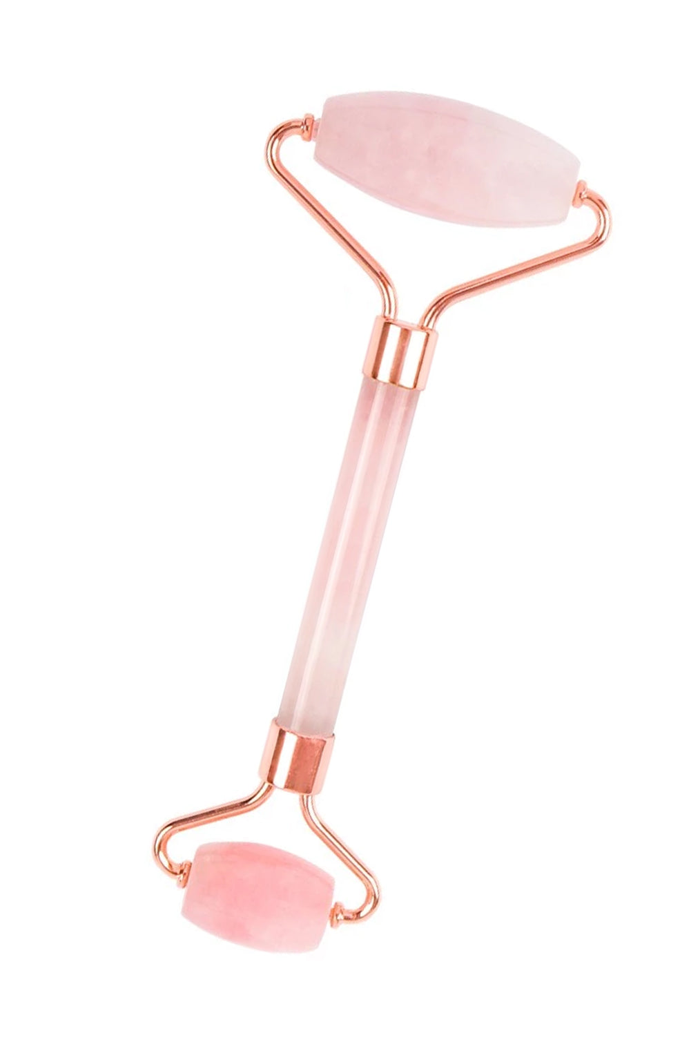 Rose Quartz Facial Roller Tool for Aging, Mature Skin